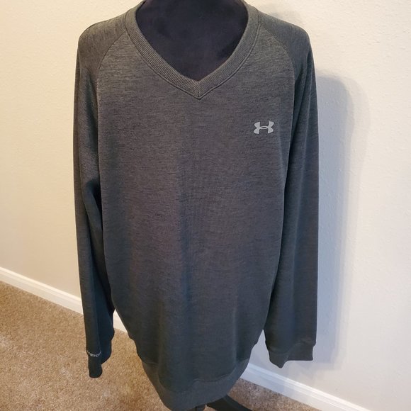 Under Amour men's V-neck long sleeves sweater 100% polyester Size 2XL. - Picture 3 of 11